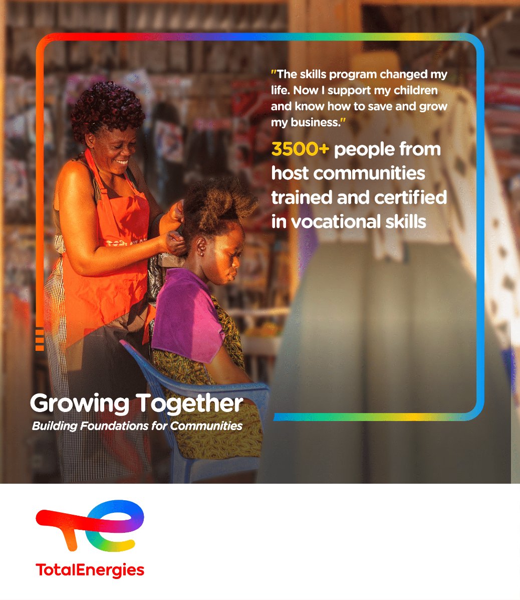 TotalEnergiesUG's tweet image. Women are learning practical skills that open doors to business opportunities and leadership roles in their communities. These programs are fostering economic independence and inclusion, creating pathways for women to thrive.
#CreatingSharedValue #TilengaProject #GrowingTogether