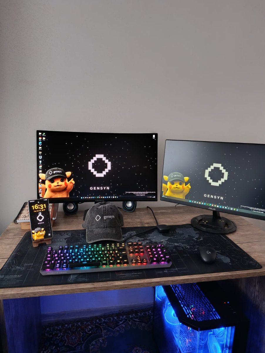CryptoDombili's tweet photo. GENSYN'S DEPTHS: TOTAL IMMERSION. AN ODE TO THE ARCHITECTS OF THE FUTURE. ⚡🫡

They ask me, "Dombili, is it just an investment?" I tell them: "No. It is an extension of my existence."

Look at this desk. Look at these screens. Look at the cap on my desk. This is not a "setup"; this is a Shrine to Computation. 🏛️ - 

-----------------------------------------------------

To the Builders (@harrygrieve, @benfielding, @gensynai):While you are in the lab rewriting the laws of machine learning, breaking the walls of centralized clouds, and architecting the new nervous system of humanity... Know this:We are here on the frontlines, living and breathing your vision 24/7.

I don't just run a node.

✨  I wake up to Gensyn (Phone Lock Screen). 📱

✨  I work with Gensyn (Dual Command Center). 🖥️

✨  I wear the badge (The Cap). 🧢 - 

-----------------------------------------------------

You are building the engine of the next civilization. I am merely the proud guardian of the infrastructure. The trust I have in this team is absolute. The conviction I have in this code is infinite.

To the team: Keep building. To the world: Wake up. The supercomputer is already here, and it's on my desk.

EVERYTHING FOR HIM. EVERYTHING FOR GENSYN.

Professor Dombili out. 🎶📷⚡

-----------------------------------------------------

$GENSYN #AllIn #DePIN #CommandCenter #Loyalty #Setup #Gensyn

@gensynai @benfielding @harrygrieve @_jamico @oguzer90 @austinvirts @KBekhtiev @xailong_6969 @blazyeth

-----------------------------------------------------