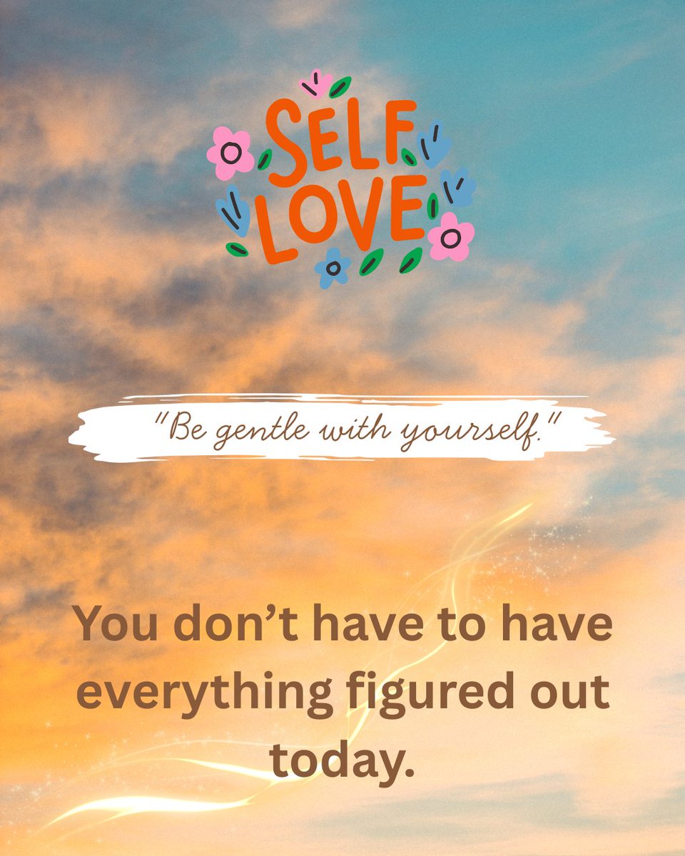 SaheliEnfield's tweet photo. Some days clarity comes slowly, and that’s okay. Be gentle with yourself as you figure things out. https://t.co/fs0Yuspo1H