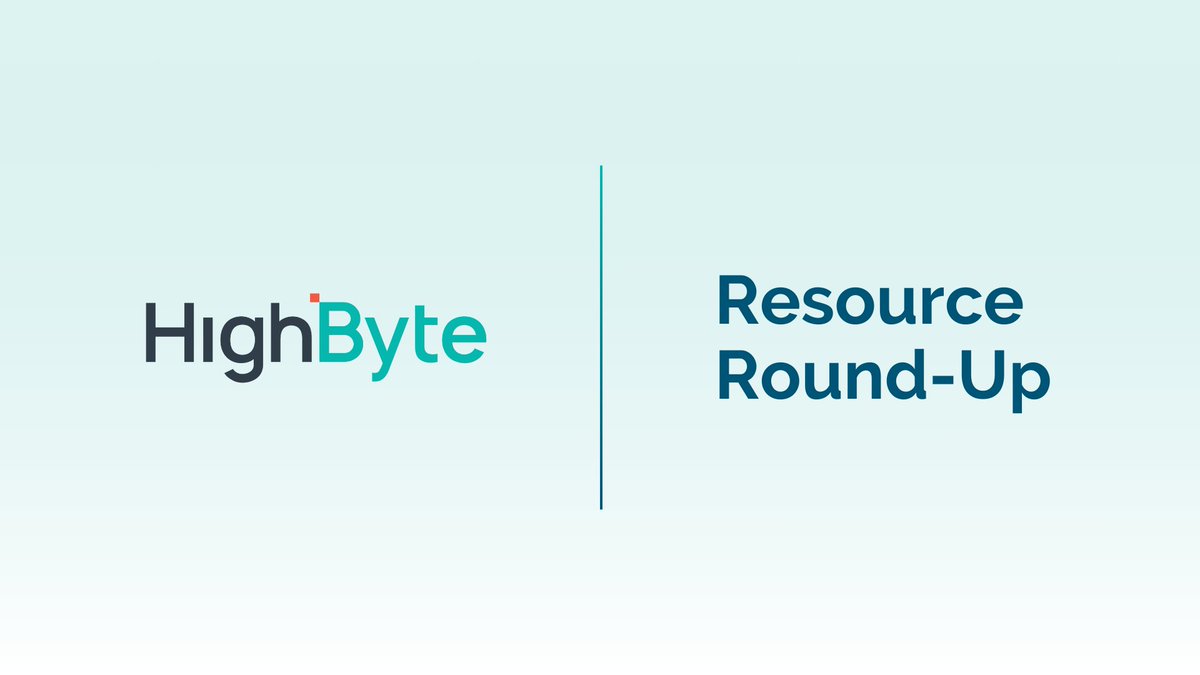 HighByteInc's tweet image. 🗞️ A new edition of the HighByte Resource Round-Up newsletter is ready for you!

#DataOps #Industry40 #IndustrialAI