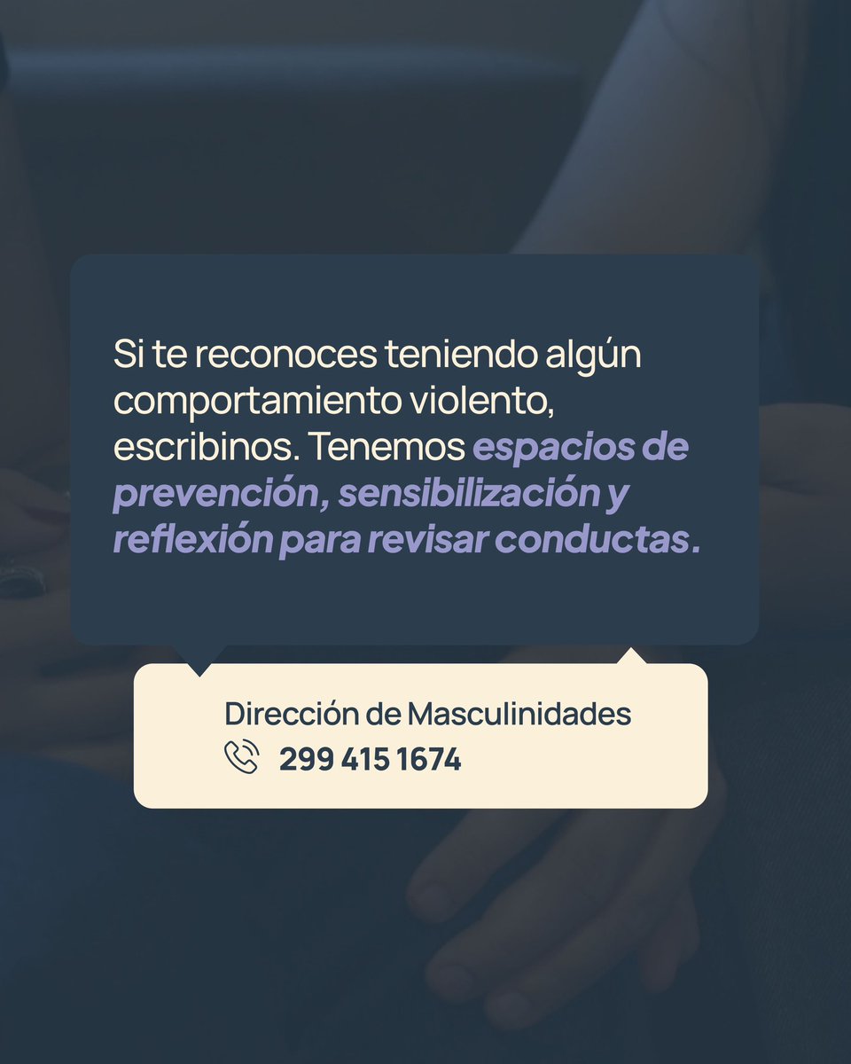 ✋🏽 Para prevenir la violencia de género y acompañar a quienes la sufren necesitamos de todas y todos

📞 Llamá a la Línea 148. Es gratuita y confidencial.

#NeuquénTeAcompaña