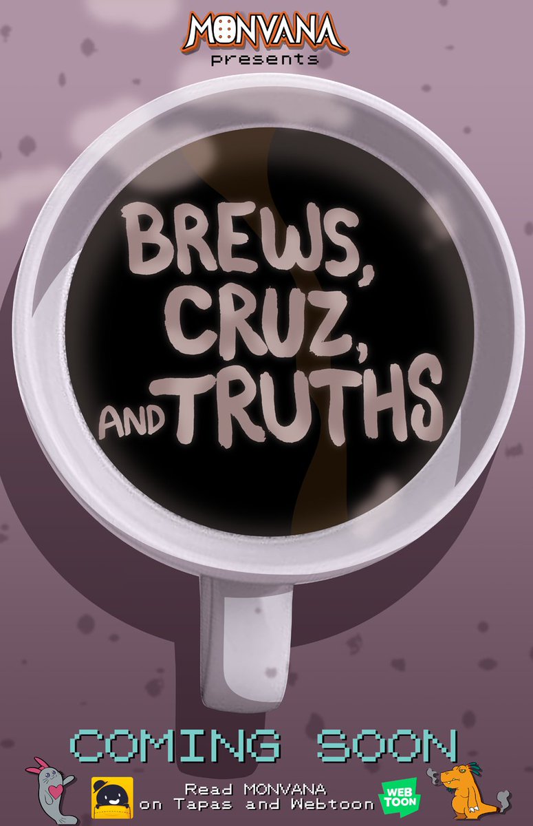 MonvanaComic's tweet image. New promo art and episode title for the next MONVANA!

"Brews, Cruz, and Truths"

Coming soon, stay tuned!
#webcomics #comics