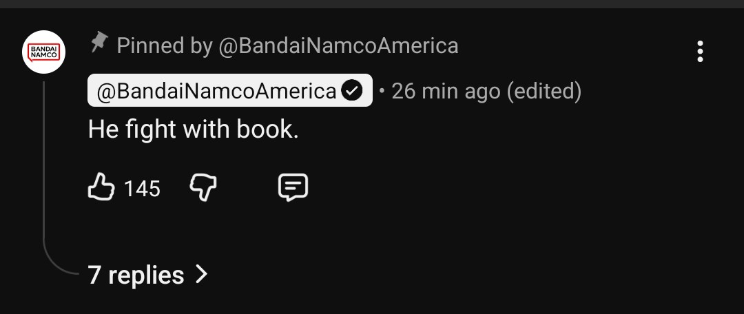 Wise words Bandai ty.