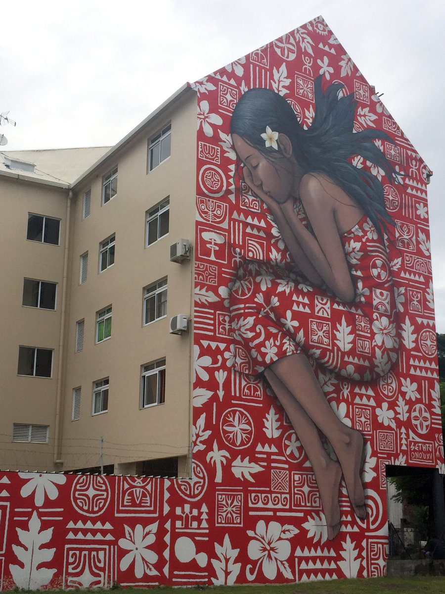 miguel_brouard's tweet image. Magnifique #graph d&apos;une Vahiné de #Tahiti🇵🇫 #PolynesieFrançaise