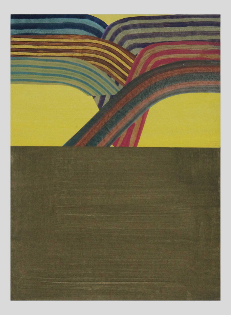 martinsinger3's tweet image. LCVM25-02, acrylic and collage on paper, 15,7 x 11,6 inches / 39,8 x 29,4 cm
#abstractpainting #collageartwork #abstraction #abstractart #yellowpaint #yellow #brownpainting #collageart #collage #lines