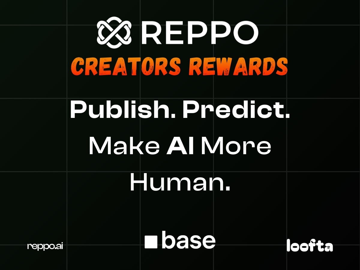 looftaxyz's tweet image. 📣 Reppo x Loofta: Creator Rewards

@Repponetwork  is the world’s first watch-to-earn / consume-to-earn AI platform.
Creators publish AI content. Viewers earn by voting on it.

90.5M $REPPO has already been locked by the community.

We’re opening a creator track on…
