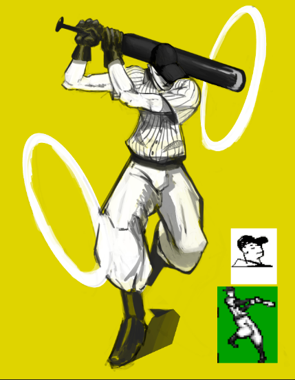 Since people really liked my last Zacharie, here's another unfinished and cooler Batter from #offgame that I'd like to be turned into a sticker, t-shirt or something