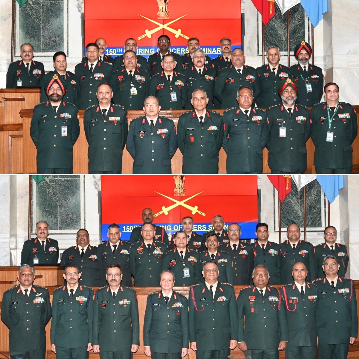 adgpi's tweet image. Honouring a Lifetime of Service to the Nation.

#GeneralUpendraDwivedi, #COAS interacted with the Officers superannuating on 30 November 2025 during the Retiring Officers&apos; Seminar #ROS. #COAS commended the Officers for their selfless service to the Nation &amp;amp; the organisation and…