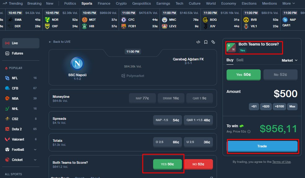kazimirzenit's tweet image. Qarabağ, though, aren&apos;t pushovers; they&apos;ve netted eight goals in their last five outings across all comps and Leandro Andrade&apos;s direct runs could exploit any Napoli defense lapses.

#Polymarket #Prediction