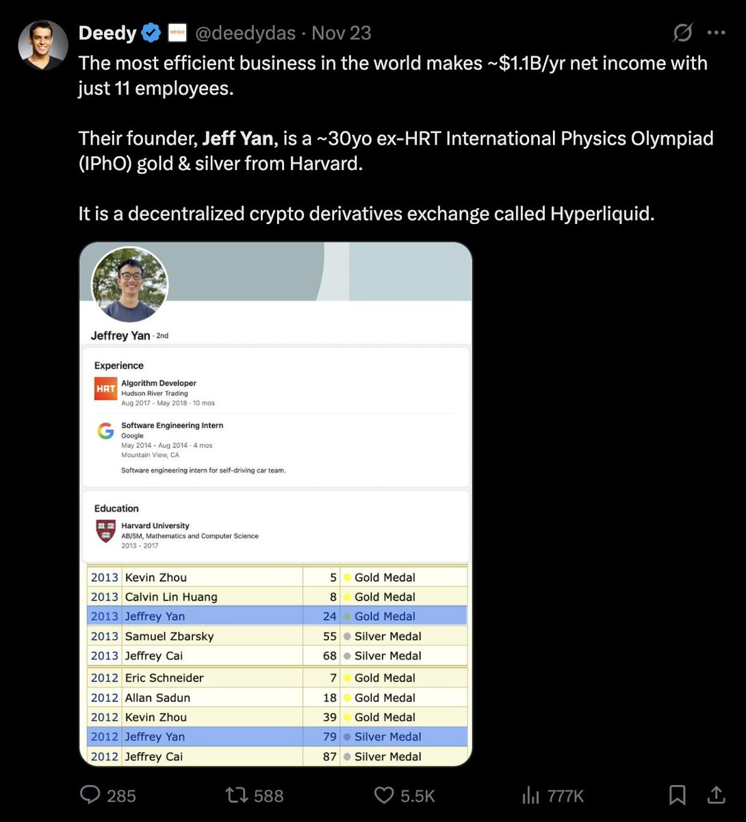 Crypto_Retardio's tweet photo. This Jeff Yan post got almost 1m views.

In front of smart people...

And this is the start lol... Jeff Yan is a true $QUANT

@TheTrueQuant is going to $1+

$HYPE x $PUMP $SOL = $QUANT

Shoutout Toly, Alon, Jeff...DeFi higher. https://t.co/IYt5hVTLBo
