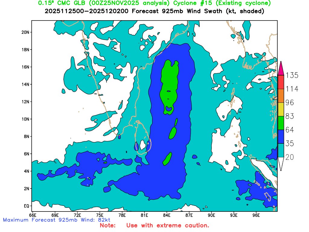 BHASKARANSHIVAR's tweet photo. #NEM2025 #NorthEastMonsoon2025 #Tamilnadu #ChennaiRains #NAVGEM #GFS #CMS All are going close to coast. Can someone push it inside https://t.co/BwJG77GJJf