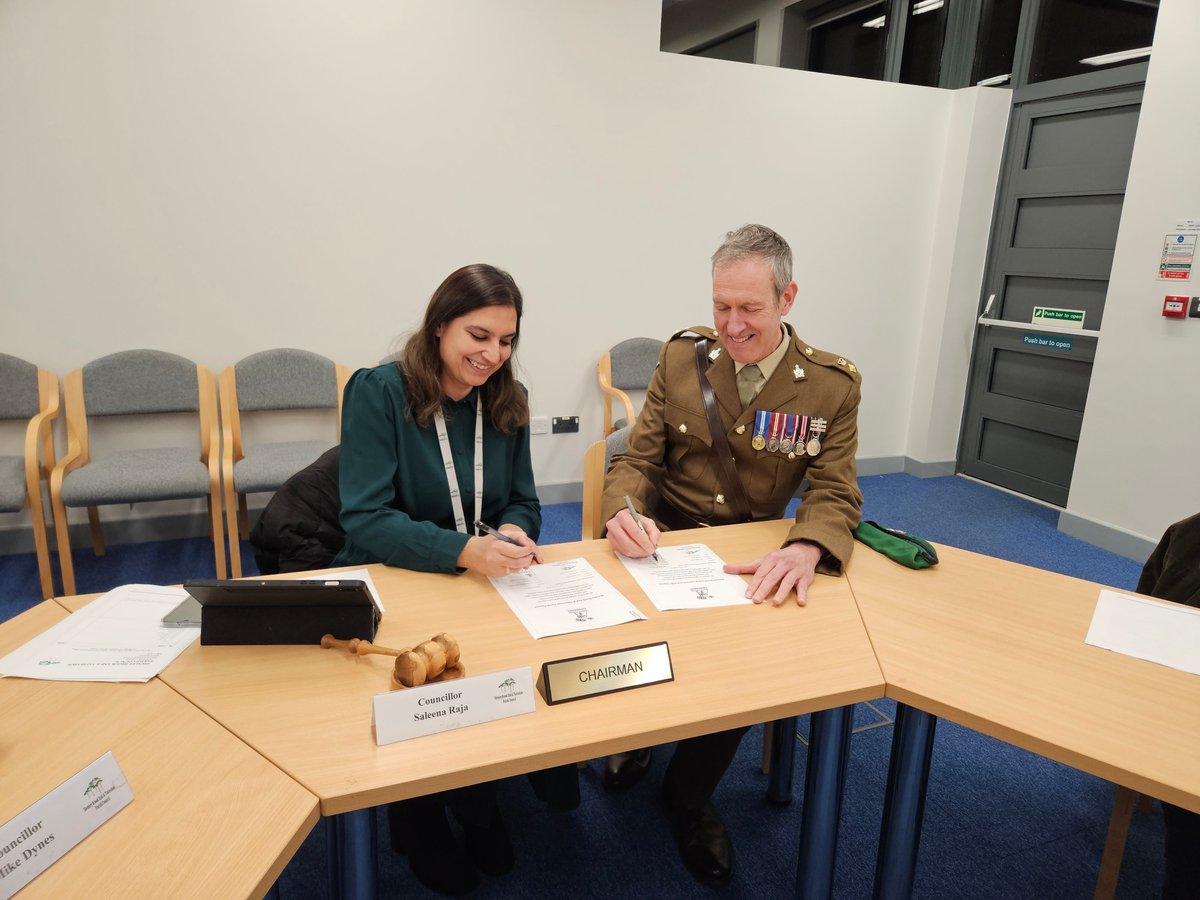 We are proud to have signed the Armed Forces Covenant, a promise to support members of the Armed Forces and their families through engagement, inclusion and respect.

Full story: shenleybrookend-pc.gov.uk/armed-forces-c…