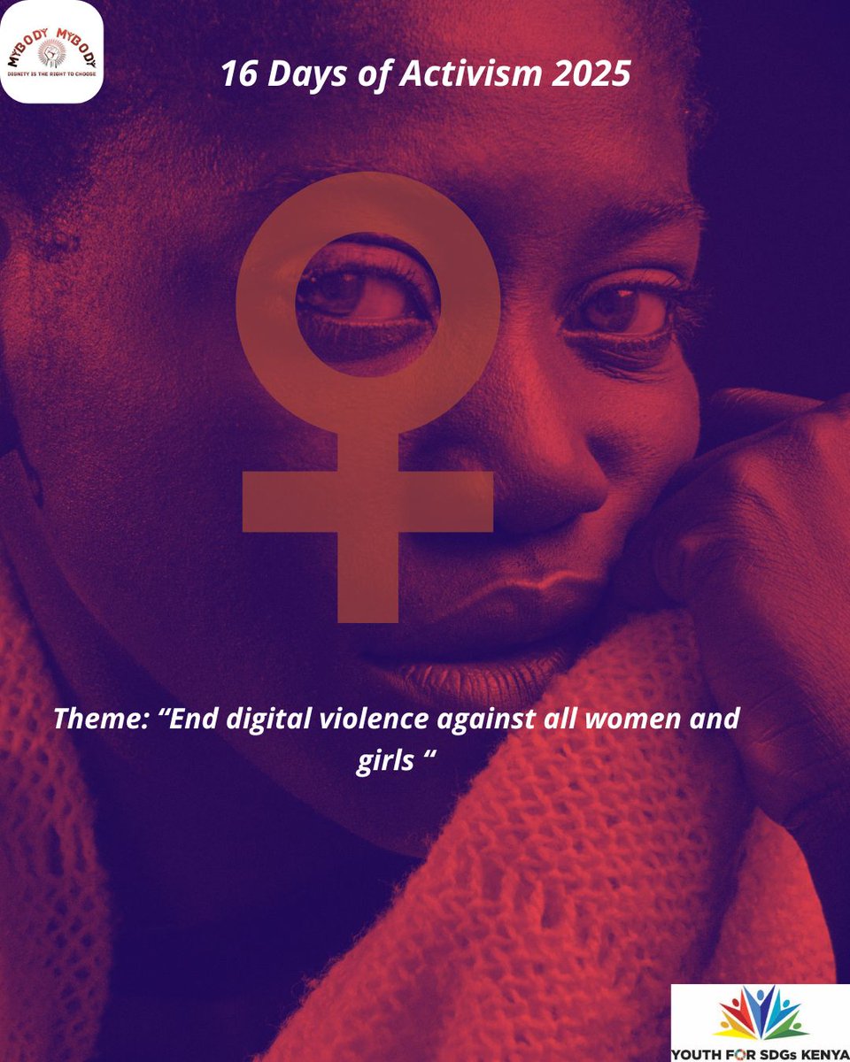 Mybody_Ke's tweet image. Digital violence must end—harassment, doxxing, cyberbullying, hate speech, exploitation, and non-consensual sharing of images.
Together, we can build safer digital spaces for every woman and girl.
#MYBODYMYBODY #EndDigitalViolence #SHARP #HealthyAdolescents 
@Gvrckenya