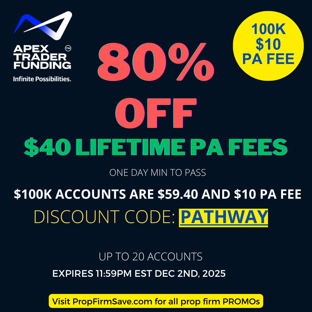 ProlongWealth's tweet image. 80% OFF + $40 Lifetime PA Fees
Discount link: bit.ly/apexprop Code: PATHWAY
SPECIAL OFFER — 100K ACCOUNTS ONLY
📷 $59.40 Evaluation Price (after 80% off)
📷 $10 Lifetime PA Fees
Total:
📷 $69.40 All-In for a 100k Account
ONE Day To Pass
$70 Resets
Discount link:…