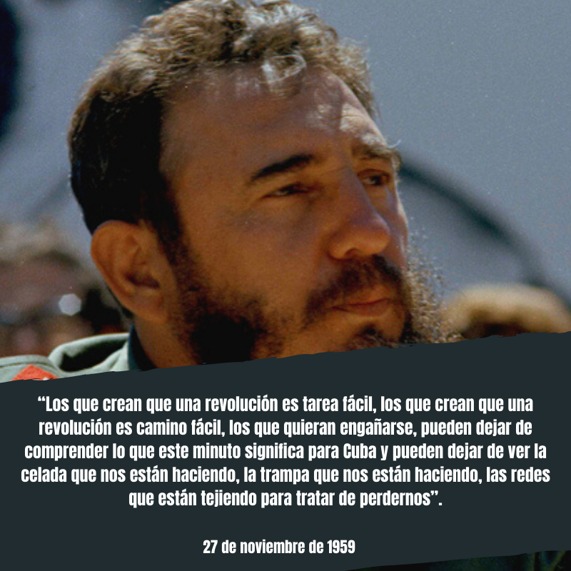 FSoldadodeIdeas's tweet image. 🎙️#FidelCastro: “Los que crean que una revolución es tarea fácil, los que quieran engañarse, pueden dejar de comprender lo que este minuto significa para Cuba y pueden dejar de ver la celada que nos están haciendo”.

bit.ly/2TwkBNn
#100AñosConFidel #Cuba  #FidelCastro