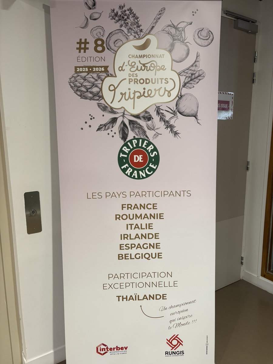 InterbevIDF's tweet photo. Championnat d’Europe des Produits Tripiers à la Rungis Académie  @LesProTripiers @tripierdefrance 
Notre président @dumasjeanraymo1 membre du jury https://t.co/zRYCE5lQi8