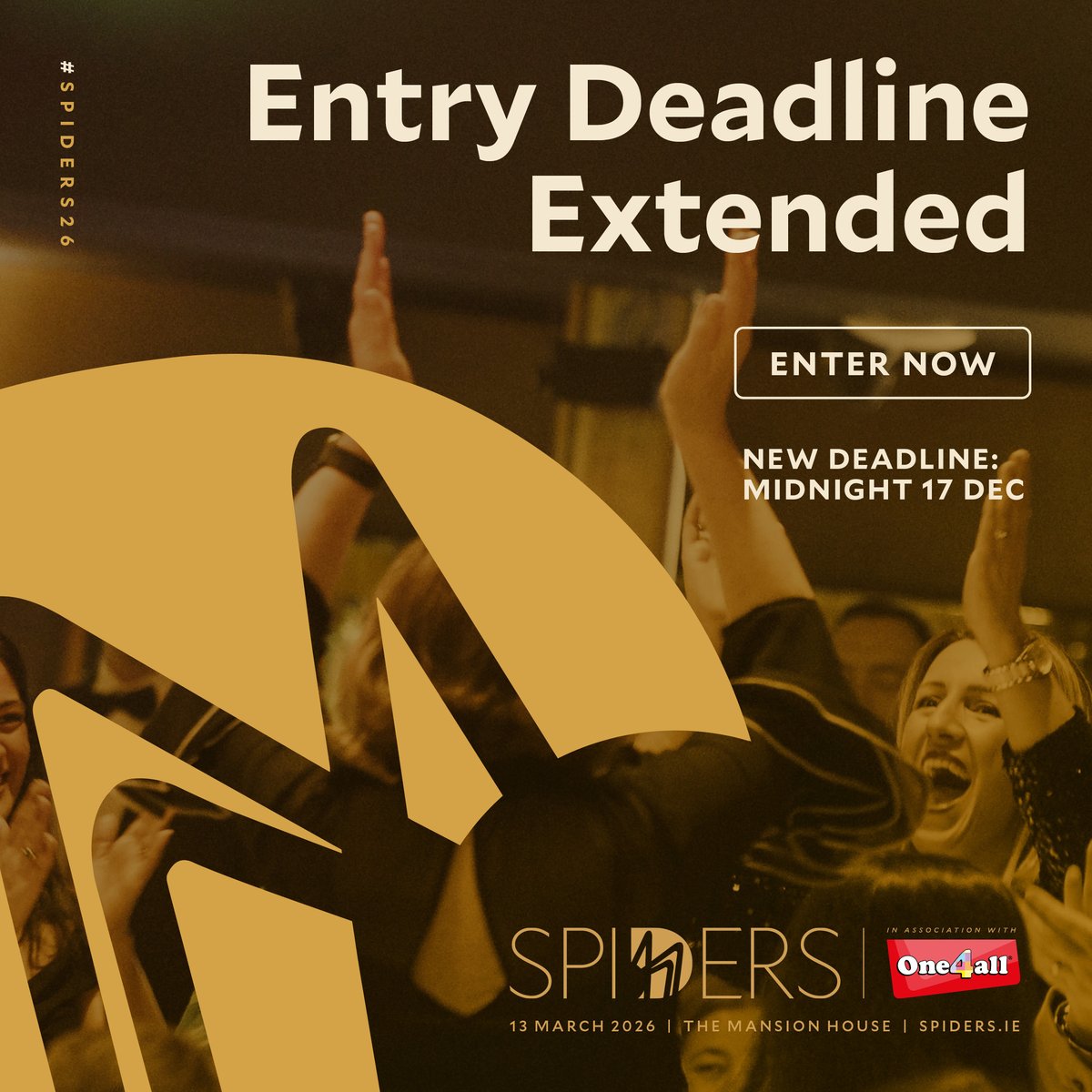 spiderawards's tweet image. 🕷️Deadline Extended – Spider Awards 2026!

You now have until 17 December to get your entries in for the Spider Awards 2026.

Don’t miss the chance to showcase your work and join the ranks of those setting the standard for digital excellence.
#SpiderAwards #DigitalExcellence