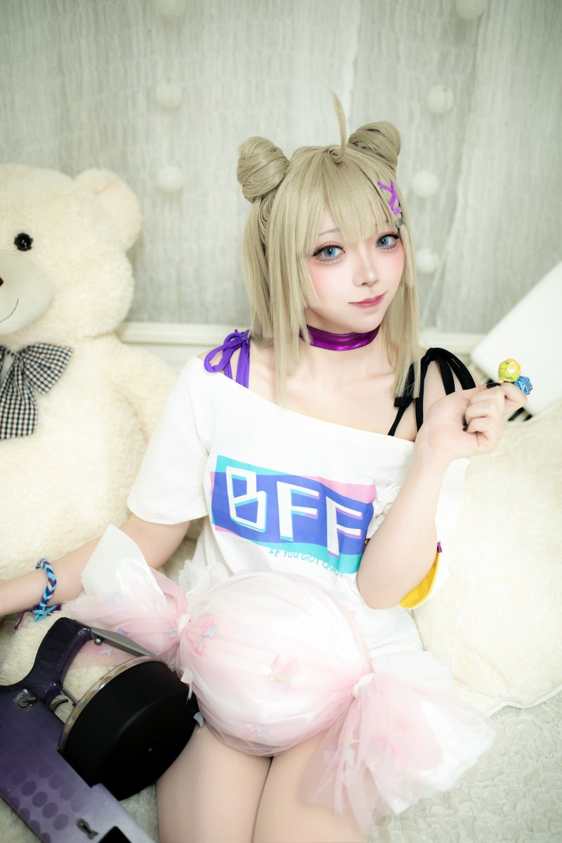 Cosplay 🍭 AA-12 /ドルフロ
ロリポップシュガースキン💜🖤

リンドちゃんもこのスキン出て欲しい🥺🍭かわいくてだいすき🍭🍬🍭

📸神尾さん <a href="/kamiomutsu62/">神尾＊夢都 #カミオカメラ</a> 
#GirlsFrontline #少女前线