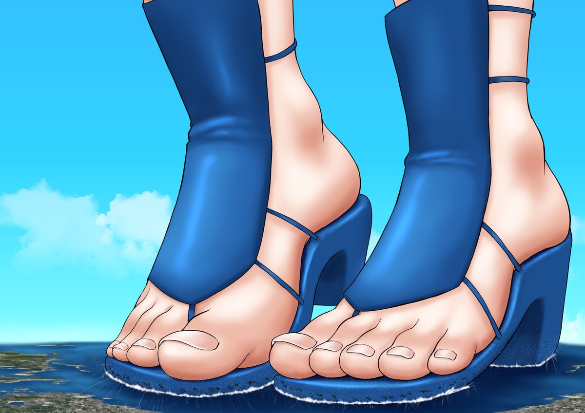 ナミさん　サンダル
#giantess