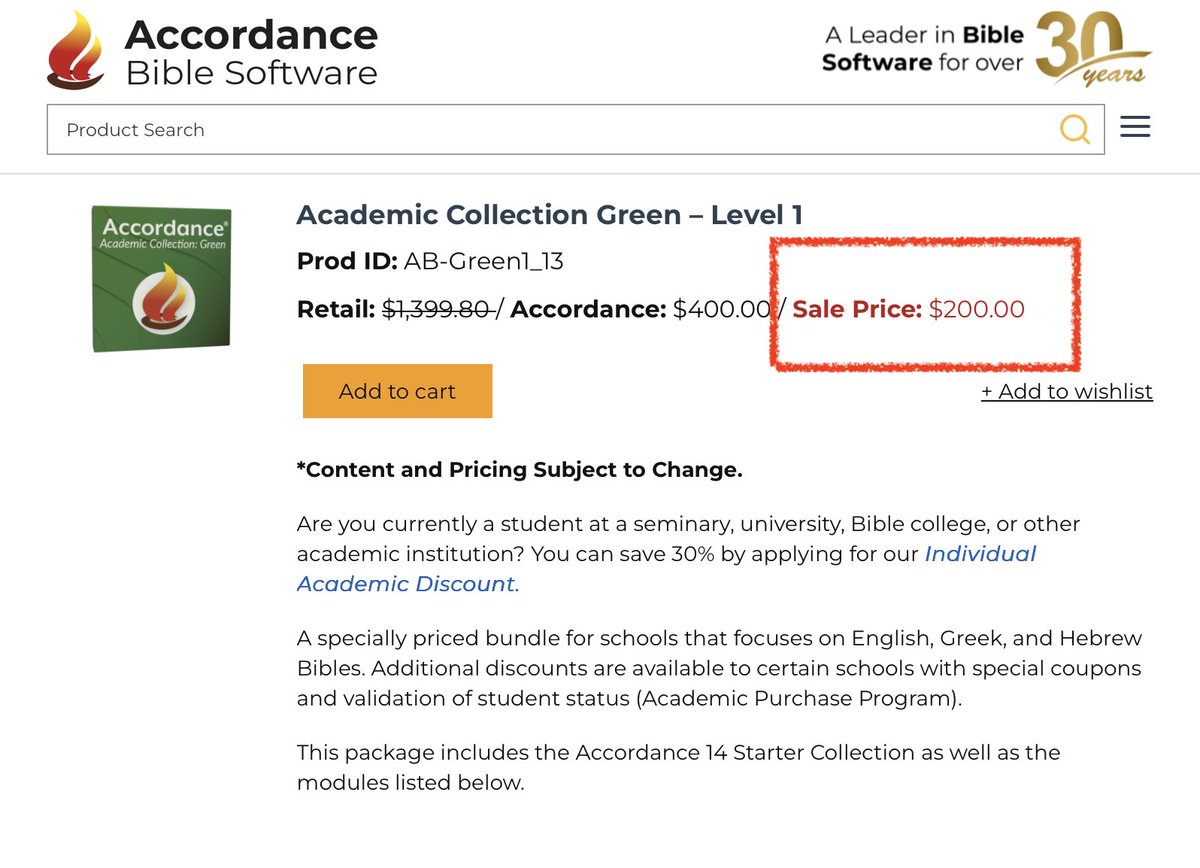 If you a seminary student or a pastor looking for Bible software, this Green Bundle from Accordance is, without a doubt, the best deal on the planet.

I've been recommending this bundle for years. It's only $200 and comes with: BHS, LXX, NA28 (w/ cross-refs), Greek diagrams, etc.
