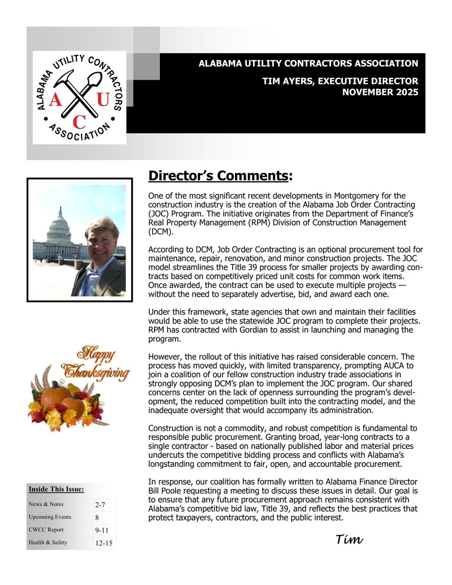AUCA Newsletter - November 2025
conta.cc/3XNKtqf