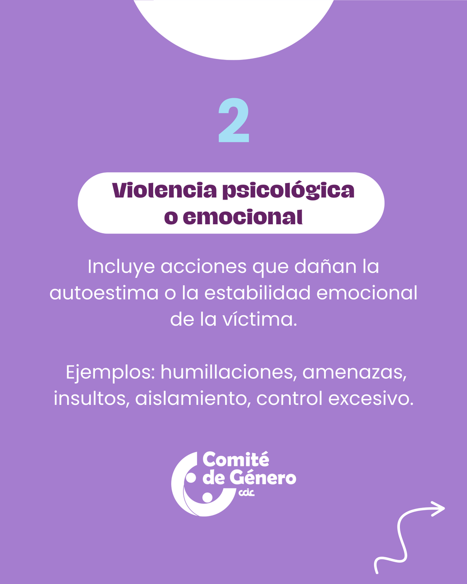 CGeneroCCIC's tweet photo. Si duele, limita, controla o humilla… es violencia⚠️
Hoy compartimos los diferentes tipos de violencia que muchas mujeres viven en silencio. Reconocerlos es el primer paso para prevenir, apoyar y actuar.

¡Mira la publicación completa en nuestra página de facebook e instagram! https://t.co/wnvhjBjzGr