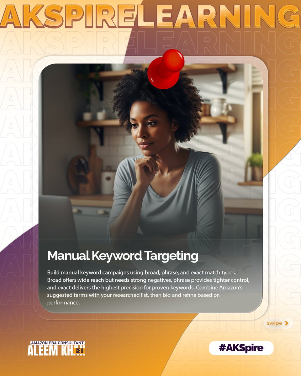 akspiree's tweet image. 𝗔𝗺𝗮𝘇𝗼𝗻 𝗣𝗣𝗖 𝗦𝘂𝗰𝗰𝗲𝘀𝘀 𝗦𝘁𝗮𝗿𝘁𝘀 𝘄𝗶𝘁𝗵 𝗕𝗮𝘀𝗶𝗰𝘀.

Clear structure, smart targeting, and data-led PPC build long-term success.

AKSpire: Your Success, Our Story 🌠

#AmazonPPC #PPCStrategy #EcommerceGrowth #AmazonAdvertising #AKSpire