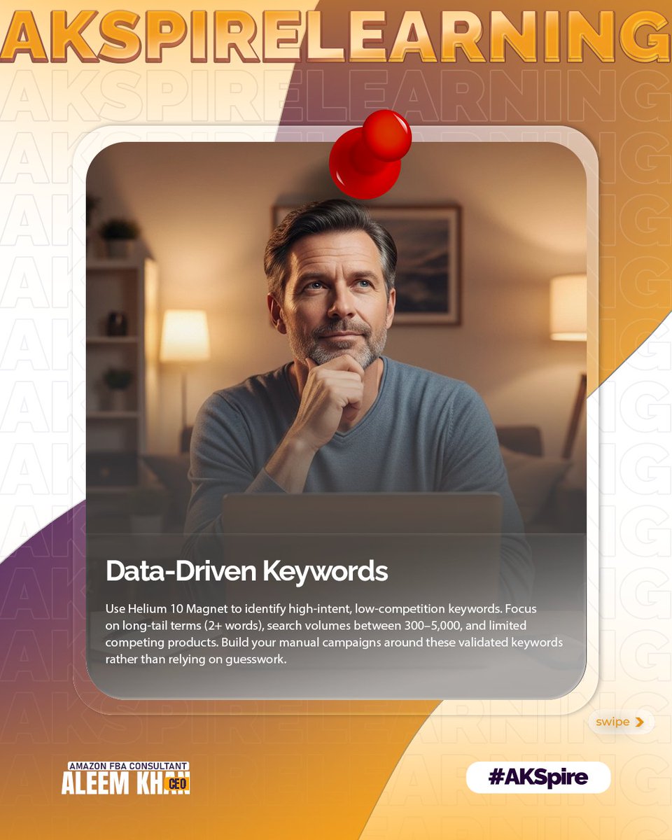 akspiree's tweet image. 𝗔𝗺𝗮𝘇𝗼𝗻 𝗣𝗣𝗖 𝗦𝘂𝗰𝗰𝗲𝘀𝘀 𝗦𝘁𝗮𝗿𝘁𝘀 𝘄𝗶𝘁𝗵 𝗕𝗮𝘀𝗶𝗰𝘀.

Clear structure, smart targeting, and data-led PPC build long-term success.

AKSpire: Your Success, Our Story 🌠

#AmazonPPC #PPCStrategy #EcommerceGrowth #AmazonAdvertising #AKSpire