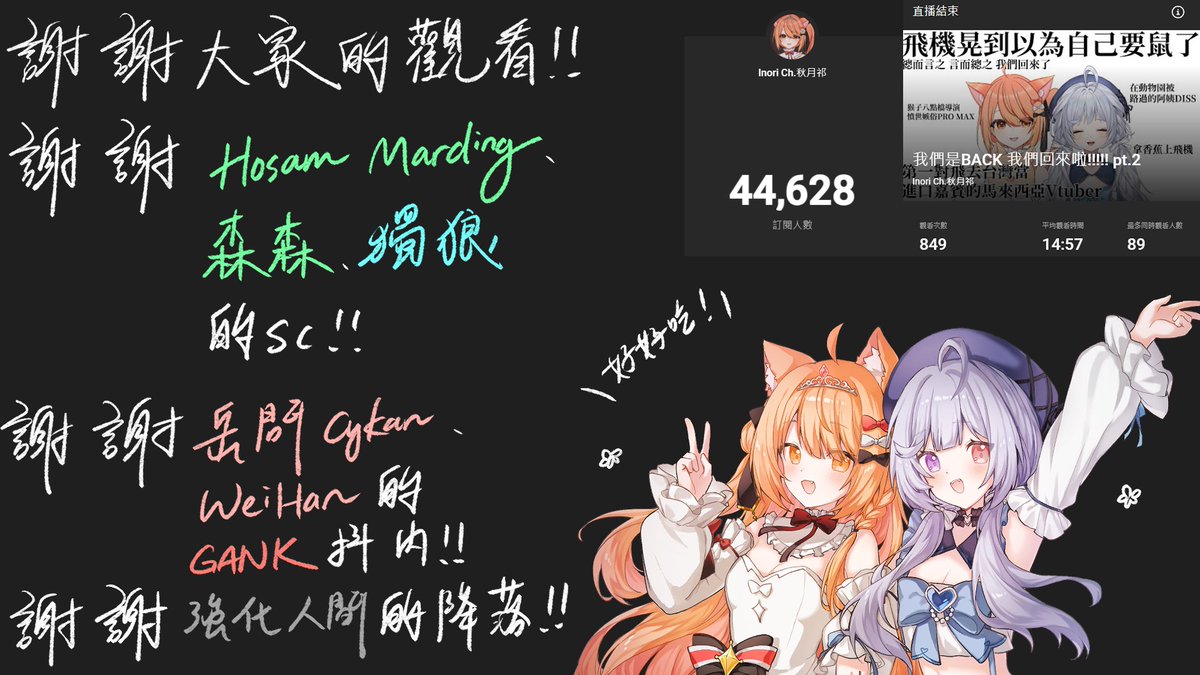 這次正式跟大家分享完啦！
後續就要請大家期待我們的VLOG嘍！！

好好吃的台灣 下次還來！！