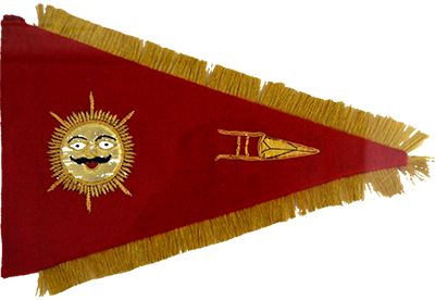 KshatriyaItihas's tweet image. It was not Mewar’s flag, but Jaipur’s flag, which  resembles the Ram Mandir flag.

On the left is the flag of Mewar, featuring Suryadevta and a Katar, while on the right is the original flag of Amber/Jaipur with Kachnar tree and white background similar to lord Rama&apos;s flag as…