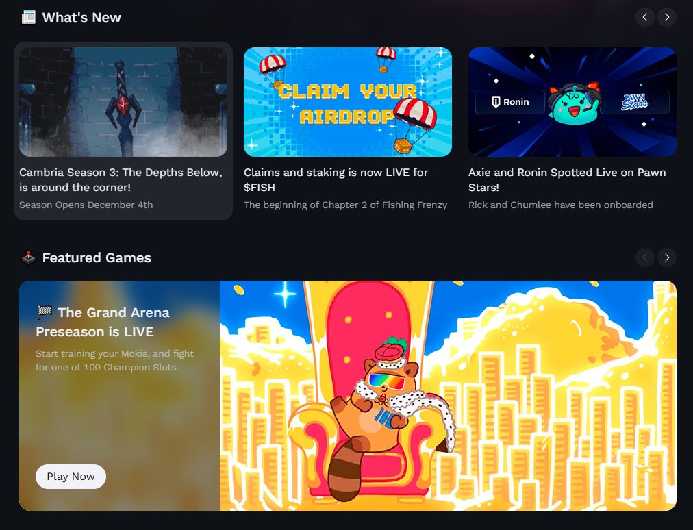 eleniweb3's tweet image. Big week for gaming on Ronin:

- Moku Grand Arena enters its second week

- Cambria S3 docs drop tomorrow, playtest 28–30th

- Fishing Frenzy’s $FISH TGE on the 27th (already 78% claimed and 43% staked WHICH IS HUGE)

I’m keeping up with all of this via my beautiful, multifaceted…