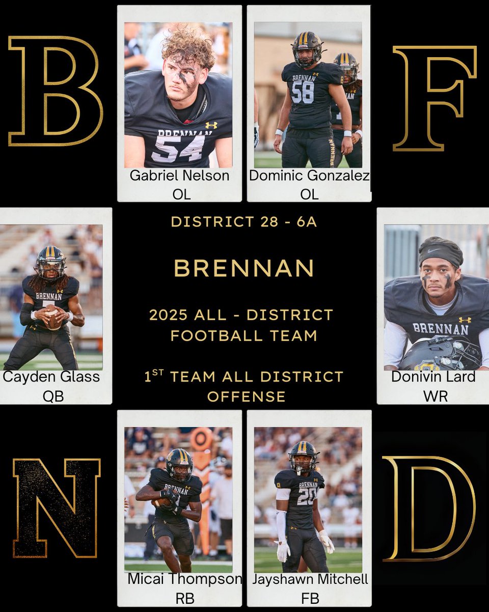 Congrats to the following athletes for being selected First Team All District Offense!

Well deserved! 

♦️♠️#PlayFAST♠️♦️

#STUDACES #BFND 

<a href="/BasoreCoach/">CoachBaz</a> <a href="/CoachRitcheyFB/">Jordan Ritchey</a> 
<a href="/cayden_glass5/">Cayden Sincere Glass</a> <a href="/DonivinLard/">DonivinLard</a> <a href="/Kingmicai21/">Micai Thompson</a> <a href="/GNelson920/">Gabriel Nelson 🏈</a> <a href="/JAYMITCH_1/">Jayshawn Mitchell</a>