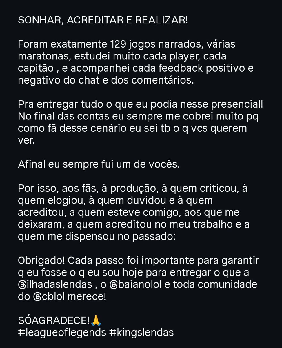 VP, Vini Pedroso 🎙️ tweet media