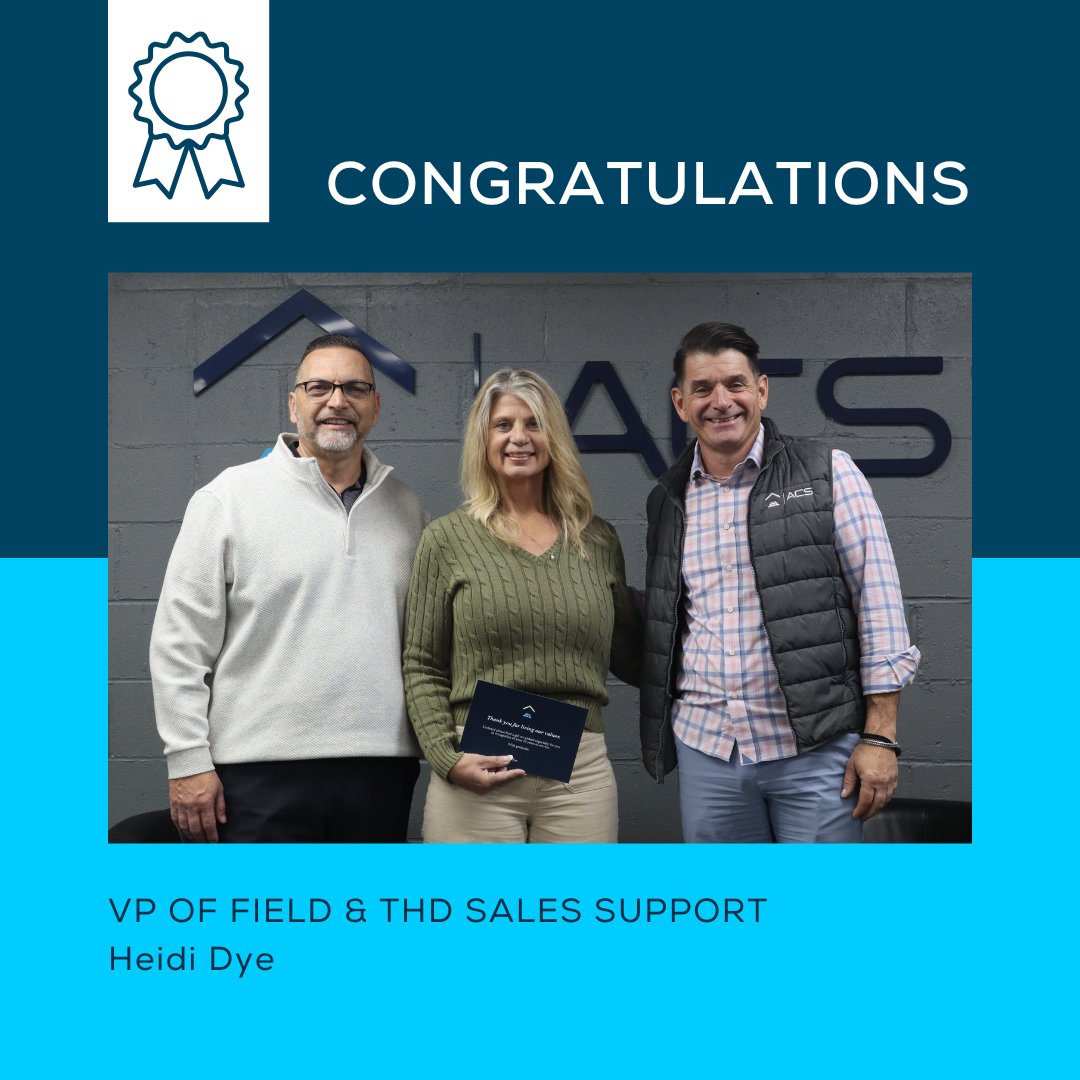 🎉 Celebrating 10 years with ACS! Huge thanks to Heidi Dye for her leadership, passion, and drive, she’s been a key force behind our sales growth and success. Here’s to many more milestones together! 🙌 #TeamACS #WorkAnniversary #Leadership