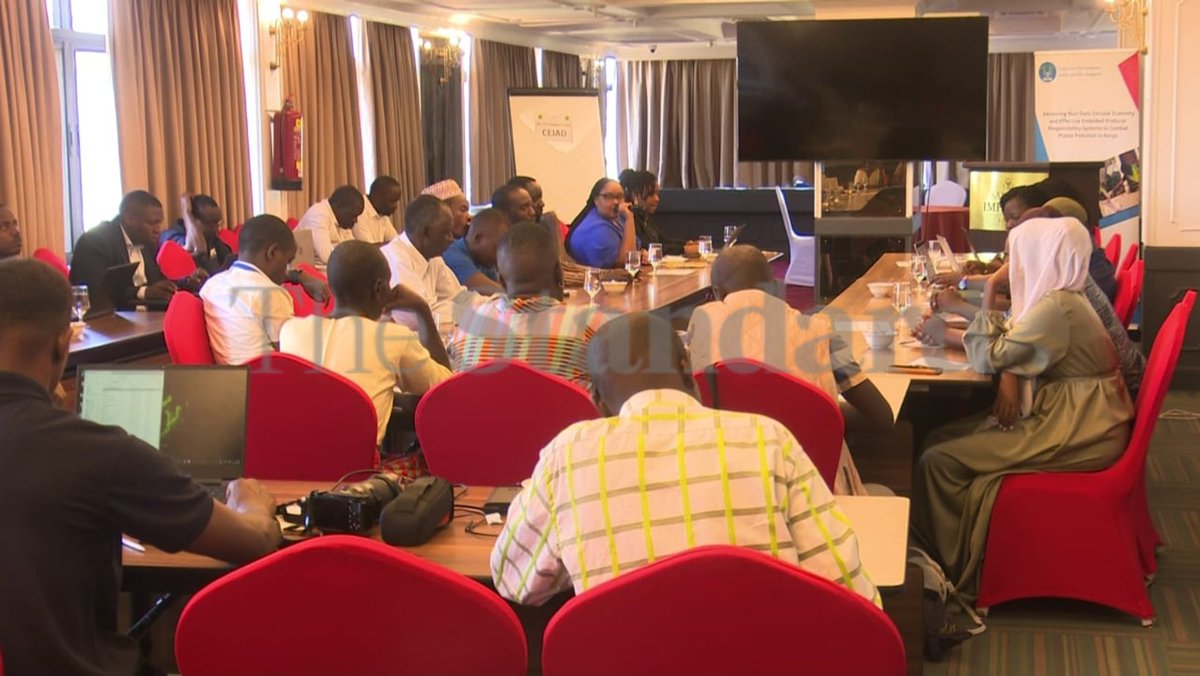 StandardKenya's tweet photo. A section of environmental stakeholders converged in Kisumu on November 25, 2025, for a roundtable discussion to sensitize players in the waste management sector at the county level on their obligations and compliance requirements, with the aim of strengthening waste management systems. Photos by Clinton Ambujo.