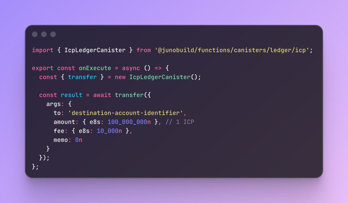 You like ic-js for your frontend? 🤔

👋 Say hello to the Canisters for Serverless Functions in TypeScript ⚡

All the declarations. Your favorite functions. Zero backend headaches.

👉 juno.build/blog/typescrip…