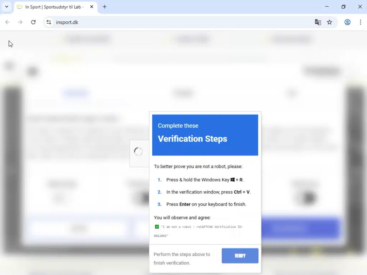 TeamDreier's tweet image. #clickfix 
DK - insport[.]dk 

ClearFake
threatfox.abuse.ch/browse/tag/Cle…
