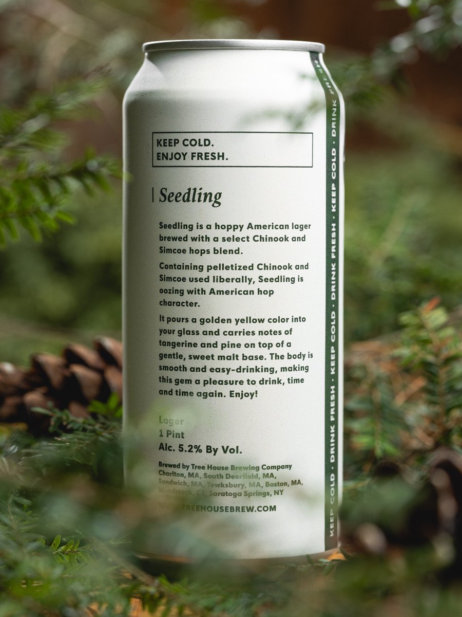 TreeHouseBrewCo's tweet image. Seedling is our hoppy American Lager crafted with two famous West Coast hops.

We love the synergy between a light Lager body that follows a wallop of hoppy aroma. It plays a trick on the senses as your palate prepares for the caramel malts of a West Coast IPA, but instead gets…