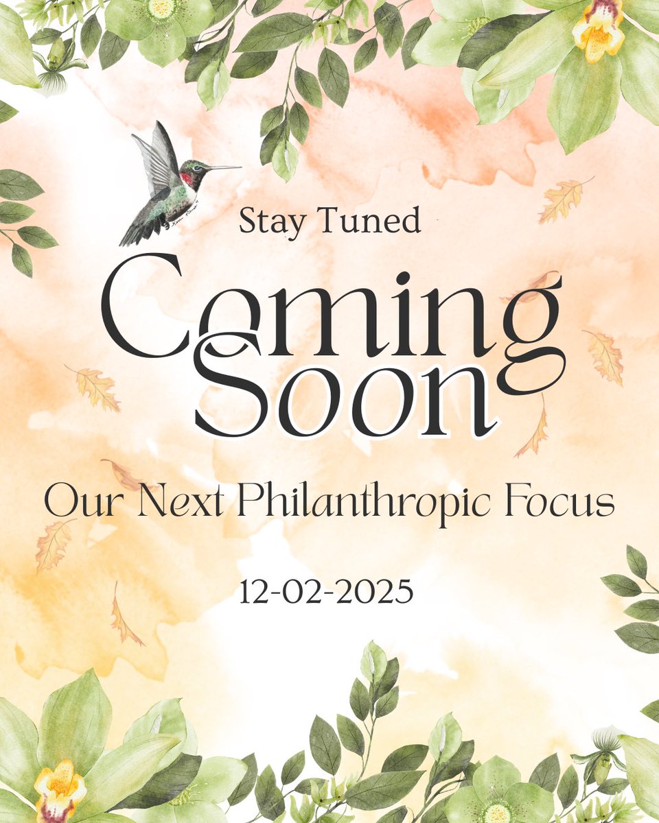 In just one week, we’ll share our 2026 philanthropic focus and the organizations we’re honoring. We can’t wait to tell you! #philanthropy #cause