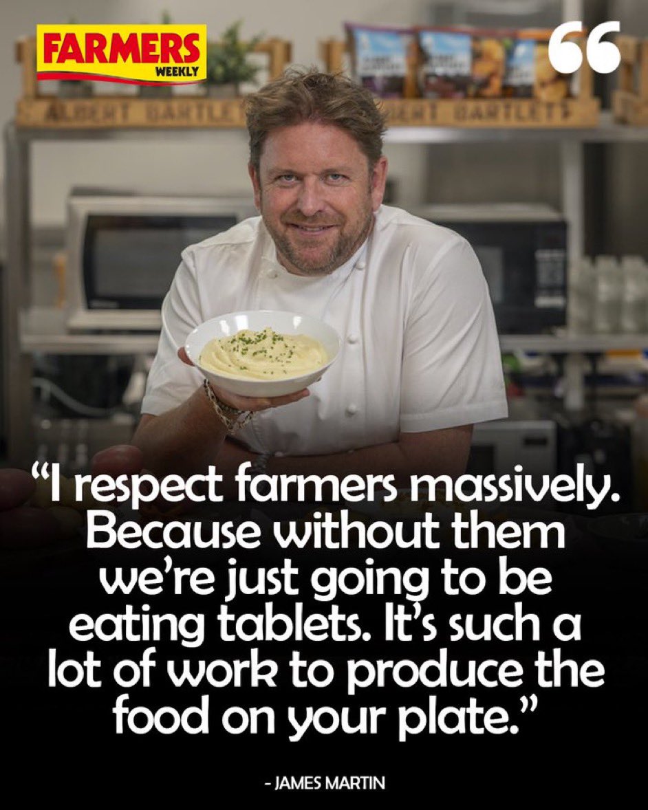 NoFarmsNoFoods's tweet photo. Well said James Martin. https://t.co/0aVtPD11AL
