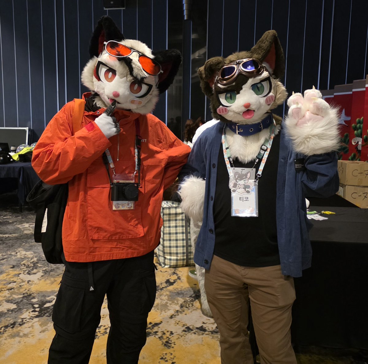 Belto00's tweet image. 볼 장식이 귀여운 두분 쭈와아압
@t__cho