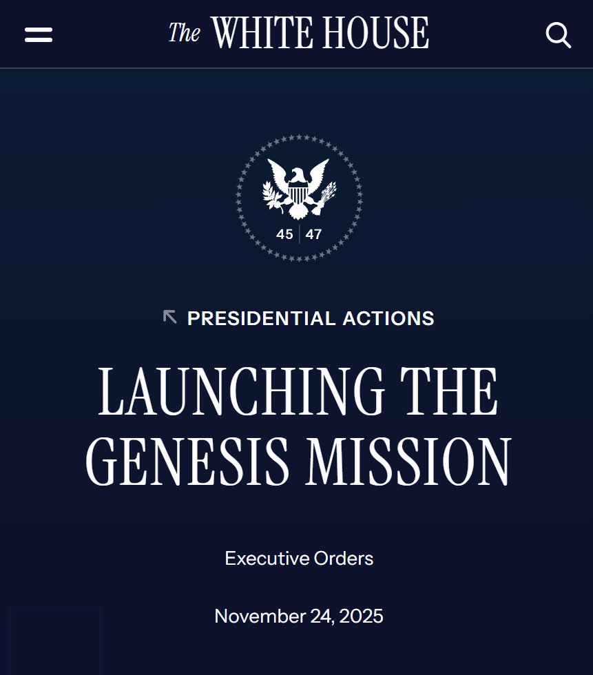 ¿Vieron que acá siempre nos dicen que el Estado no tiene que meterse en la economía? Bueno, miren lo que acaba de hacer Trump en EE. UU.
Lanzaron la "Misión Génesis". Básicamente, el gobierno estadounidense dice: "La IA es demasiado importante para dejarla sola en manos