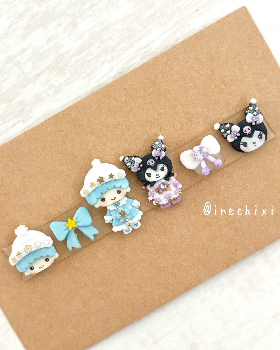 キキくん&amp;クロミちゃんネイルパーツ🩷