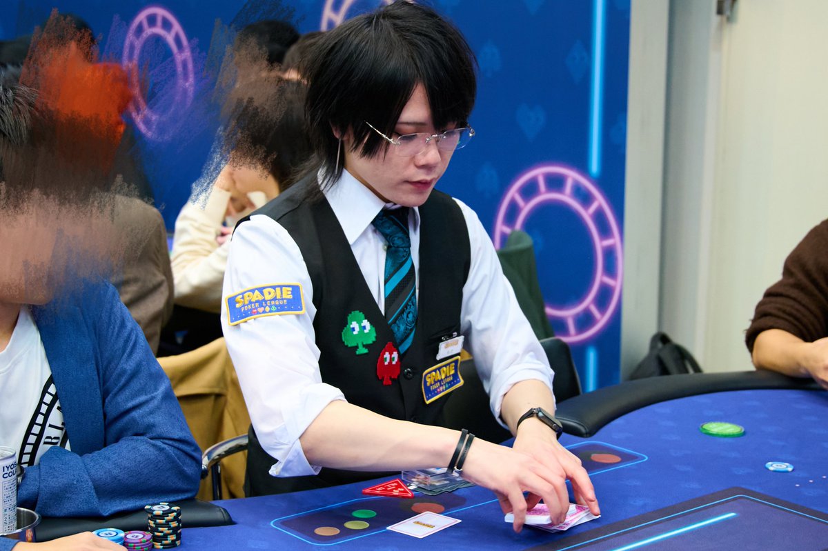 BSsyumiaka's tweet image. SPADIE退勤しました〜！
全日いました！🌝

知ってる名古屋勢たくさんITMしててホクホクな気持ちでした〜🌪️

次の大型参加予定はNSTです！

#SPADIE 
 #ここから始まるボク達のポーカーライフ