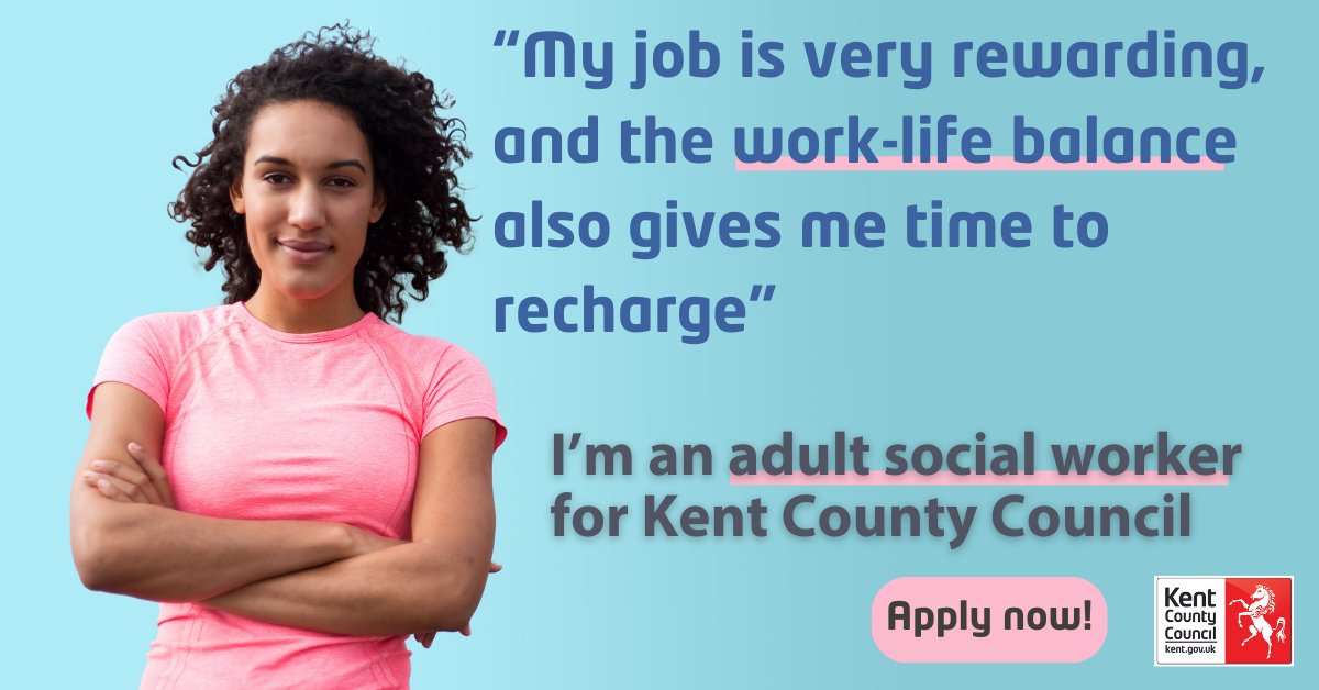 Kent_cc's tweet image. Looking for a new challenge? 

In #AdultSocialCare we focus on building working relationships that people can trust, helping them to achieve the things that are most important to them. 

Find out how you can make a difference every day: loom.ly/Qp0WQv0 

#SocialWork #Kent