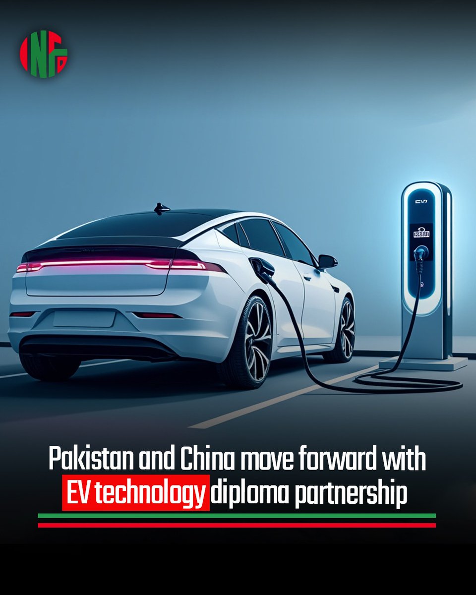 Infodor_pk's tweet image. Punjab TEVTA and China finalize EV Technology Diploma under CPEC 2.0 for advanced student training.Rawalpindi’s Center of Excellence will prepare students for EV manufacturing and sustainable mobility careers.
#CPEC2 #EVTechnology #PakistanChina #TechnicalEducation #FutureSkills