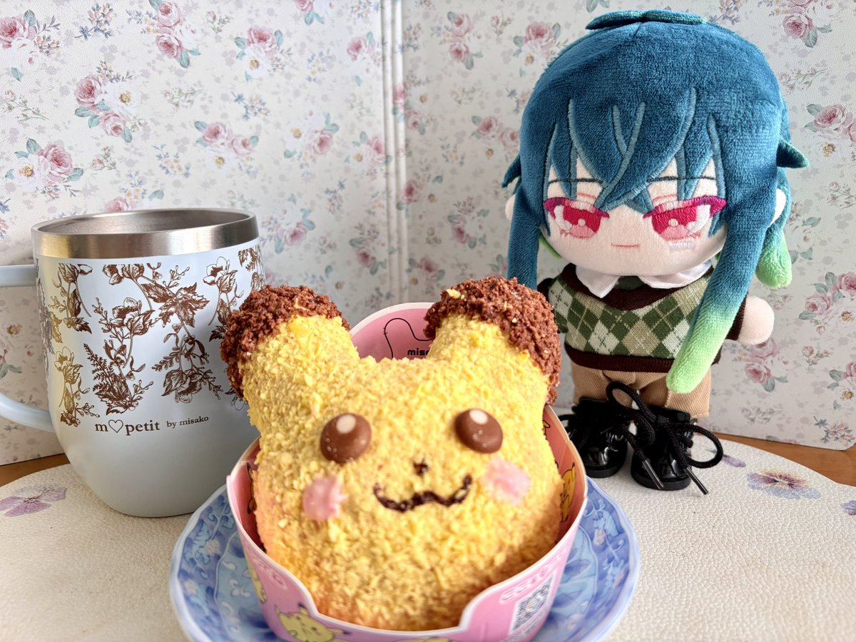 togi103's tweet photo. ピカチュウ食べました🍩
 #自作ぬい https://t.co/L629iihgpq