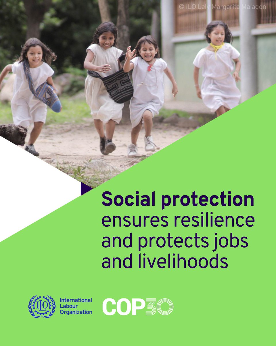 soc_protection's tweet image. 🌍 Those without #SocialProtection are often most vulnerable to climate shocks. 

The #BelemDeclaration at #COP30noBrasil calls for climate-responsive social protection systems to build resilience &amp;amp; protect lives.

Read more👉bit.ly/4ijGBa8

#ClimateAction #SocialJustice