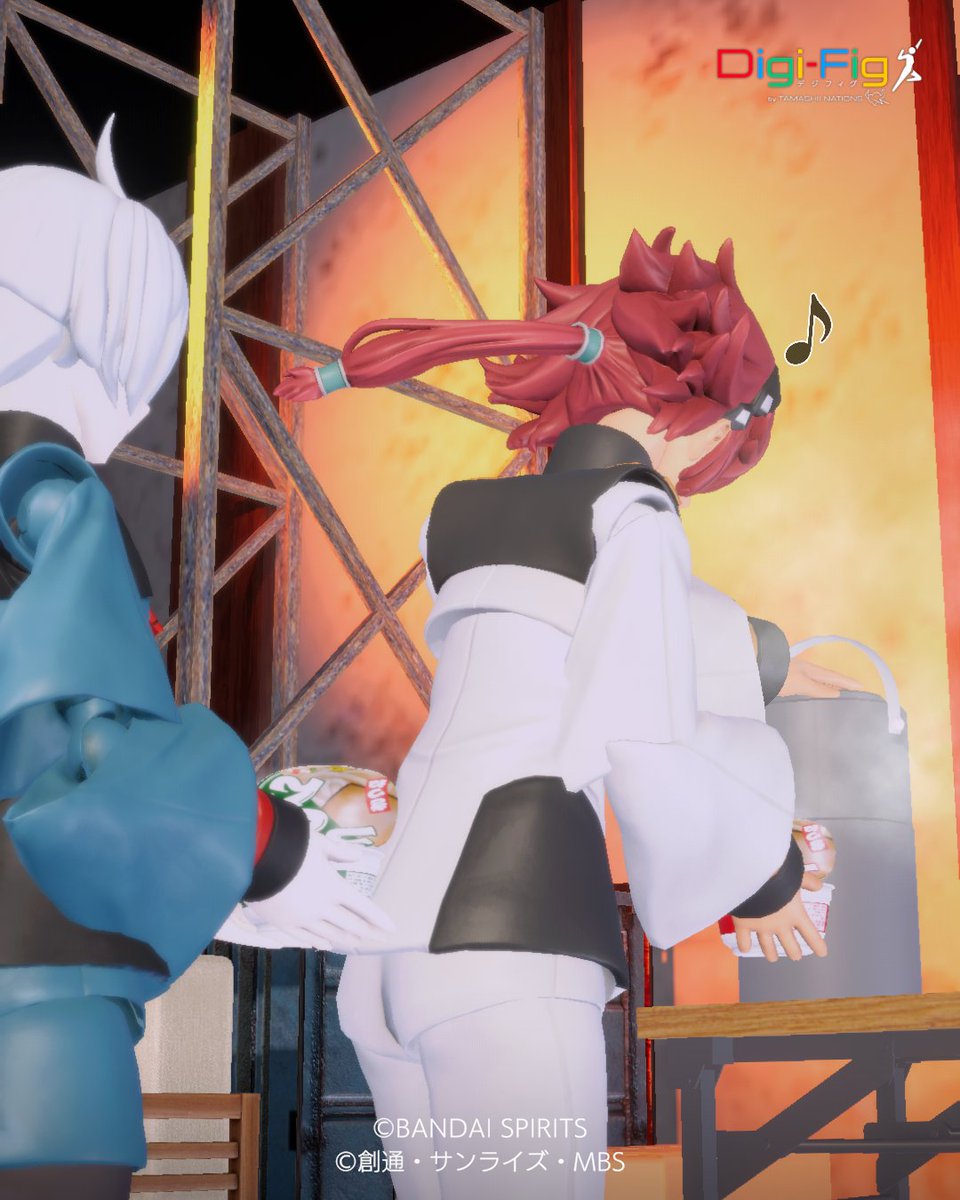 GUND_roman's tweet image. お湯を注いで５分！
#デジフィグ
#水星の魔女