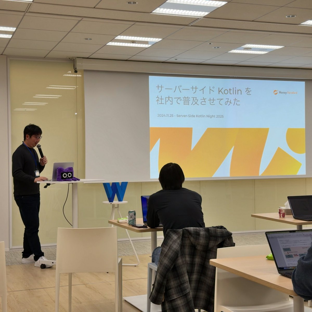 odashoDotCom's tweet image. 続いては @hktechno さん(´Д` )♪
ﾏﾈﾌｫさんも一部？Server-side Kotlin だそう。
#KotlinFest_SSK